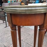 Gueridon side table old marble top vintage xxeme