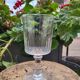Set of 8 crystal wine glasses XIXth