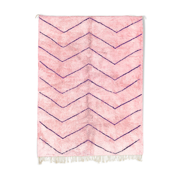 Modern Moroccan carpet pink contemporary art 300x370cm