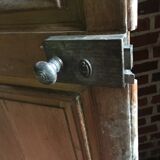 Old passage door in oak