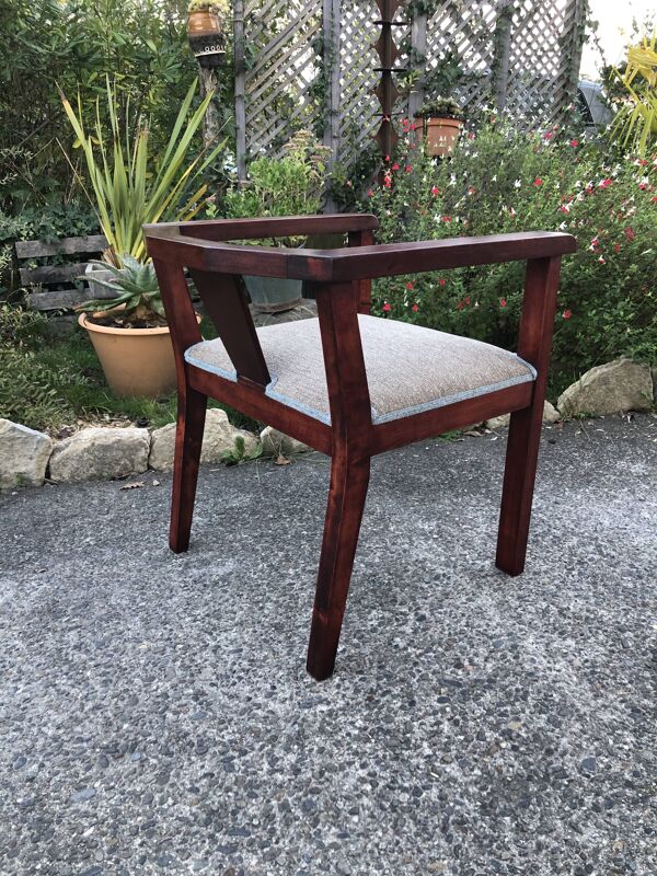 fauteuil de bureau moderniste, époque Art Deco, France vers 1920/1930
