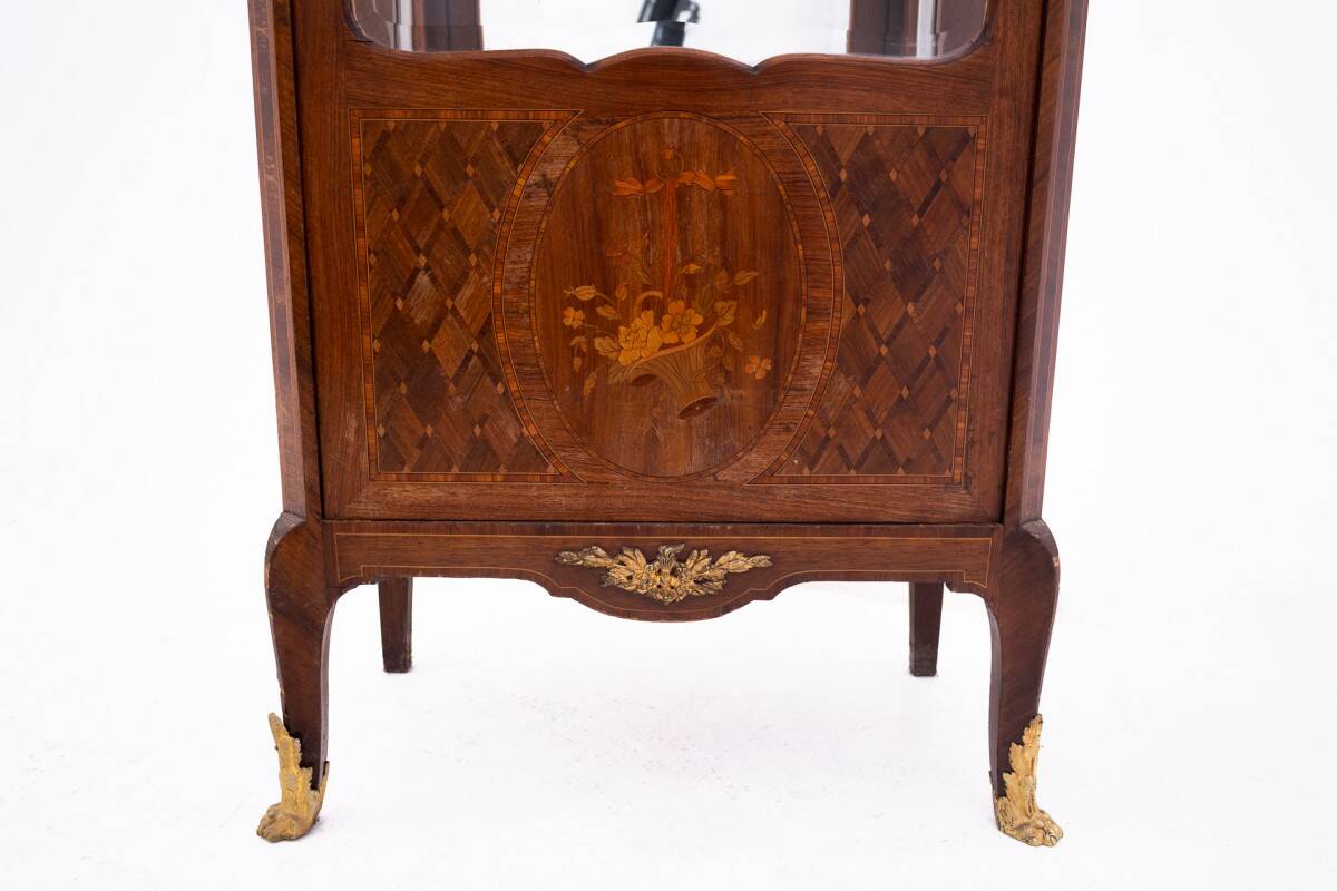 Antique display cabinet from the late 19th century, France.