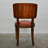 Vintage Italian Walnut Dining Chairs, 1930s, Set of 6