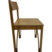 Vintage wooden chair 1980s minimalist design unique