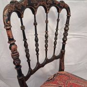 Chaise Napoléon III en bois noirci