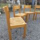 6 chaises vintage en orme maison Regain années 60
