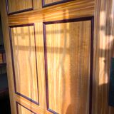 Art deco inlaid and bronze 3-door wardrobe circa 1920