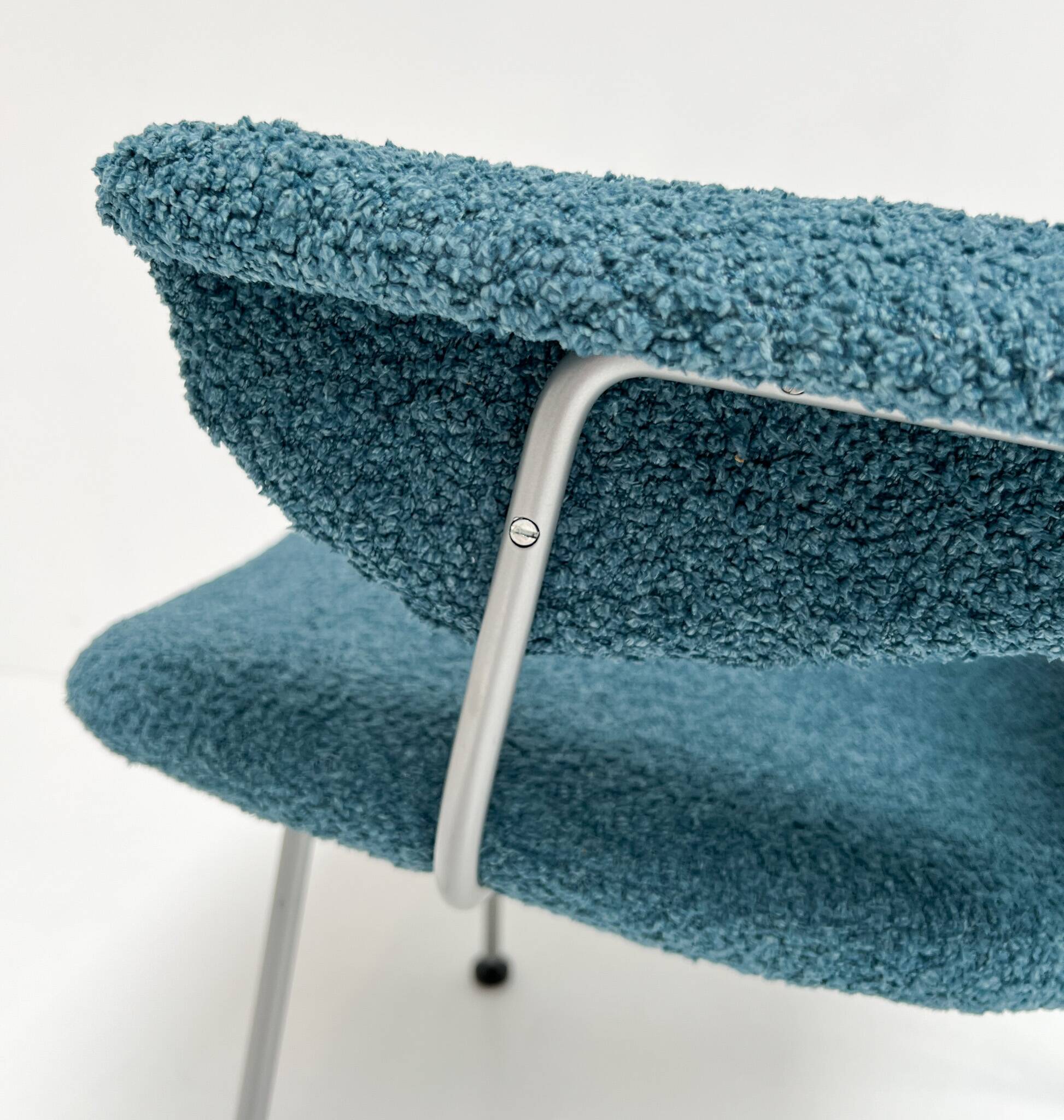 Reupholstered Trienale armchair by Willem Gispen for Kembo Rhenen