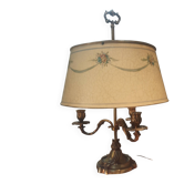 Bronze lamp with 3 arms in Louis XV style