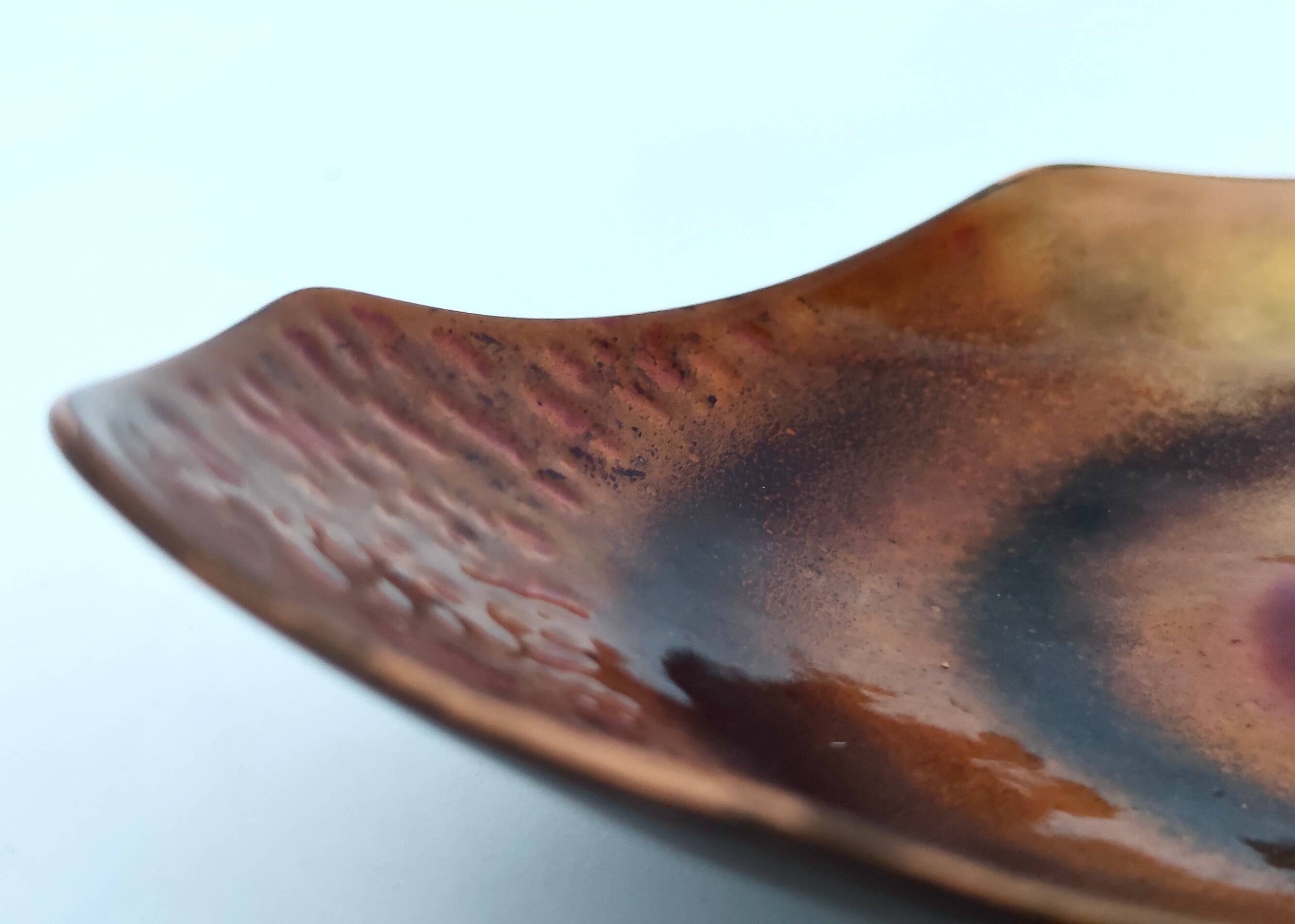 Enameled Copper Vide-Poche / Decorative Bowl Ascribable to Paolo De Poli