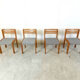 Set of 4 pine wood SG 1200 dining chairs by Cees Braakman, 1970s