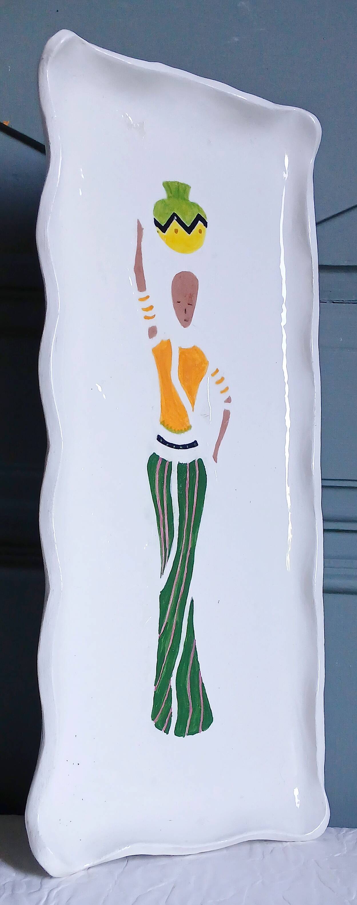 Cake dish by artist Makaria for Stella Forest. Handmade.