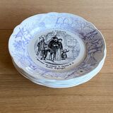 5 talking plates "saving" Sarreguemines