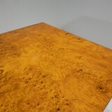 Mid-century modern dining table, Ash Burl, Italy