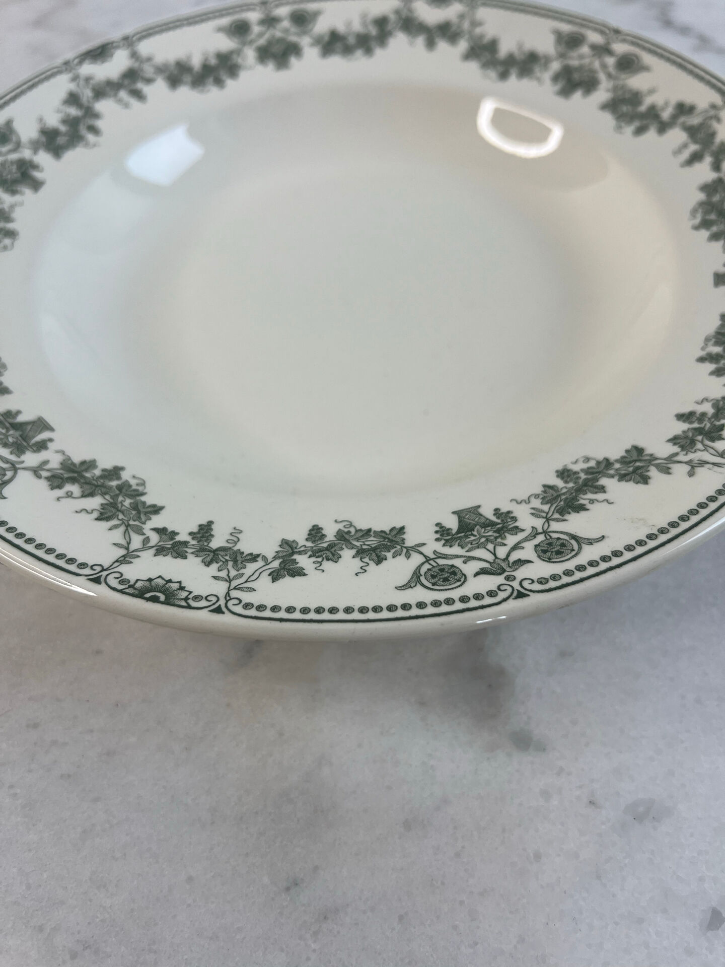 Assiette creuse Badonviller collection Champagne