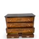 Commode italienne Art déco en ronce de noyer, années 1920