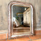 Miroir Louis-Philippe ancien feuille d’argent, XIXème