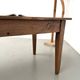 Solid oak farmhouse table, 1930s.