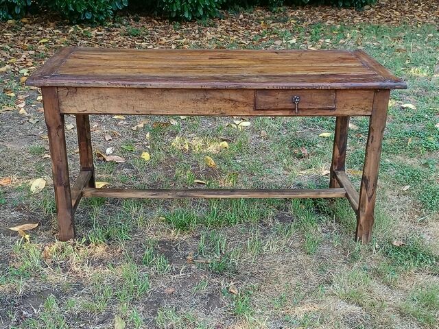 Old farmhouse table late 19th century in solid oak