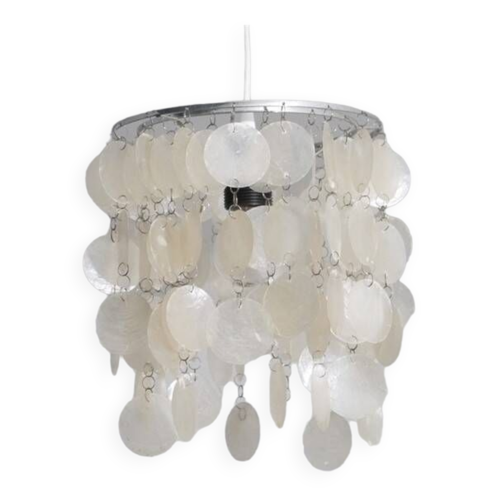 Vintage mother-of-pearl pendant light 1970