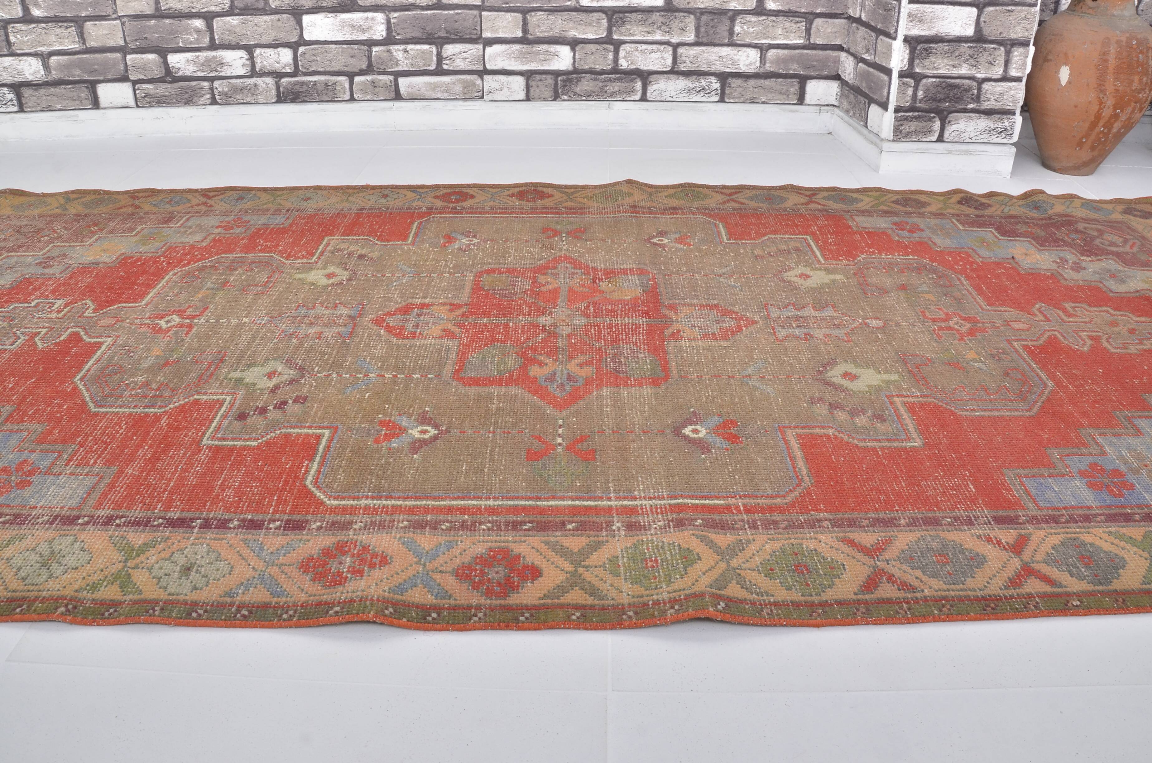 Red & Beige Turkish Handmade Rug sku 2406