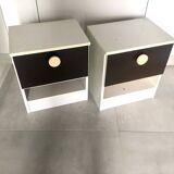 Pair of Prisunic bedside tables 1970