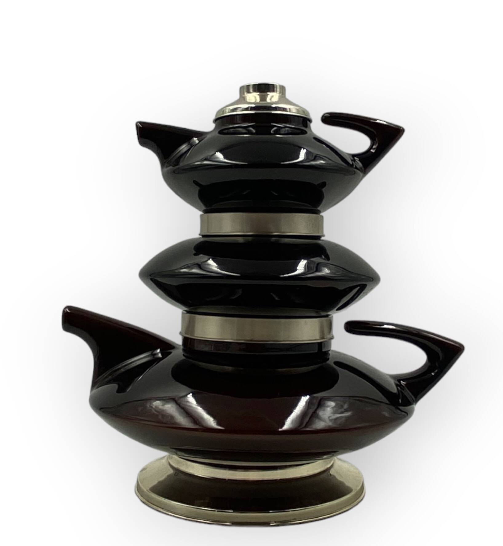 Mid-century modern piled up Tea set, SC3 Italy 1970s