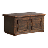 Antique chest with pearl grey patina (c.1900) #28