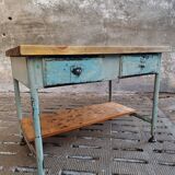 Industrial workbench side table bathroom furniture with drawers