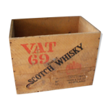 VAT 69 whisky wooden box