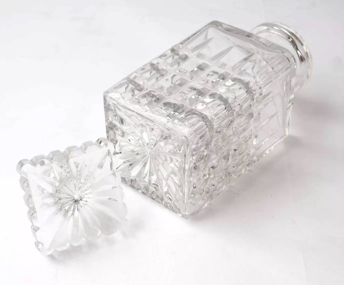 Cut crystal whiskey decanter
