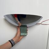 Chrome and glass wall light
