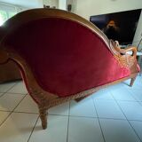 Red velvet daybed