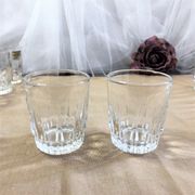 Set of 8 cut glass shot glasses France Arcoroc