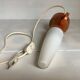 Lampe en bois orange scandinave