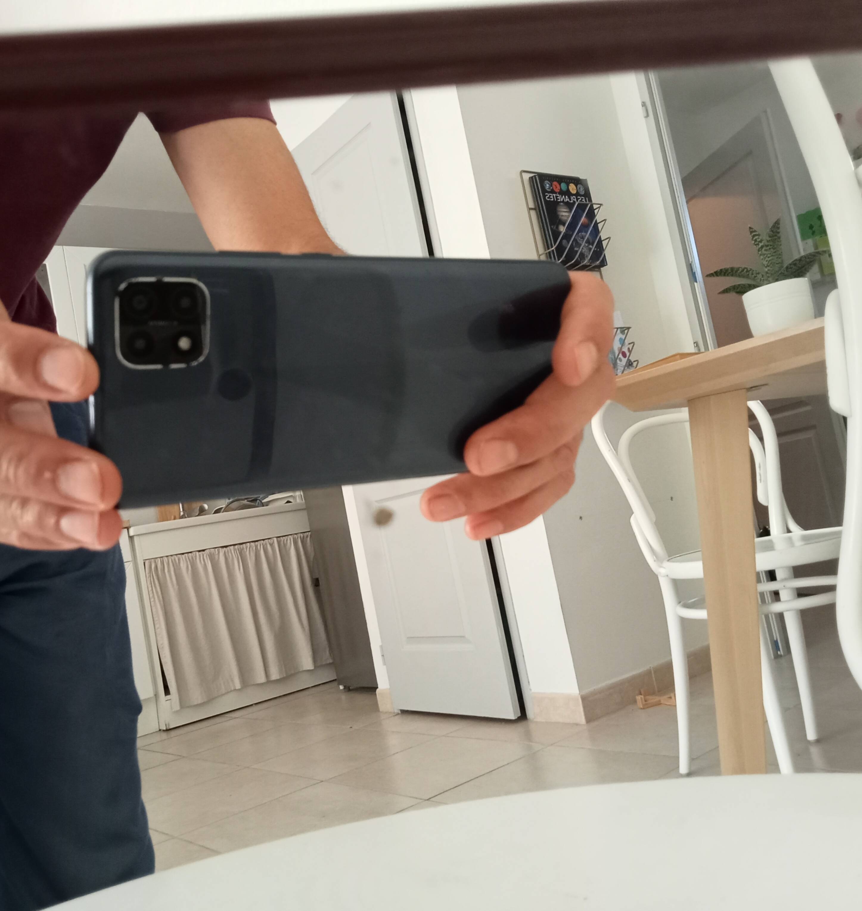 Vintage barber-style mirror from the 70s/80s.