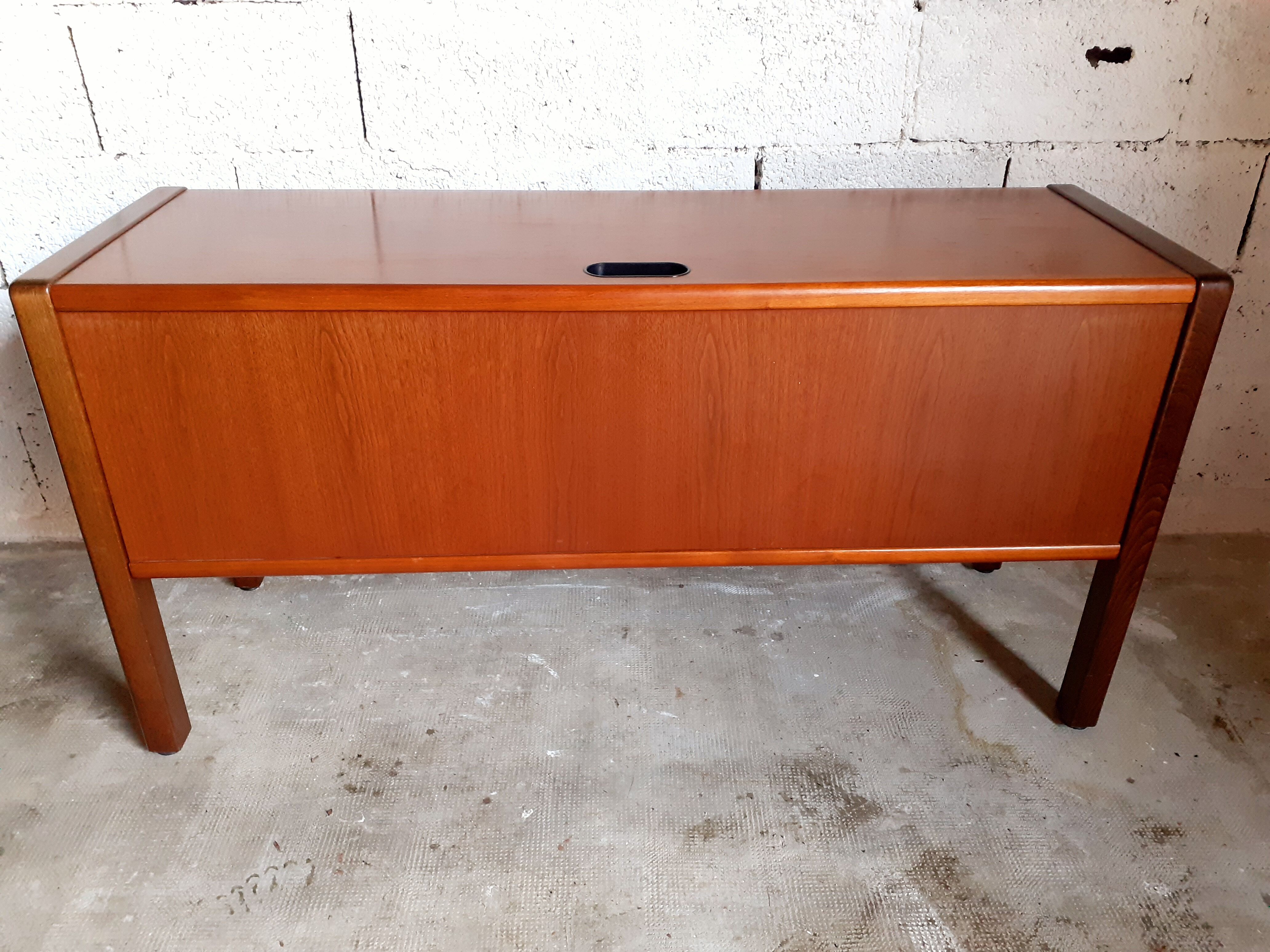 Vintage wooden storage row for office