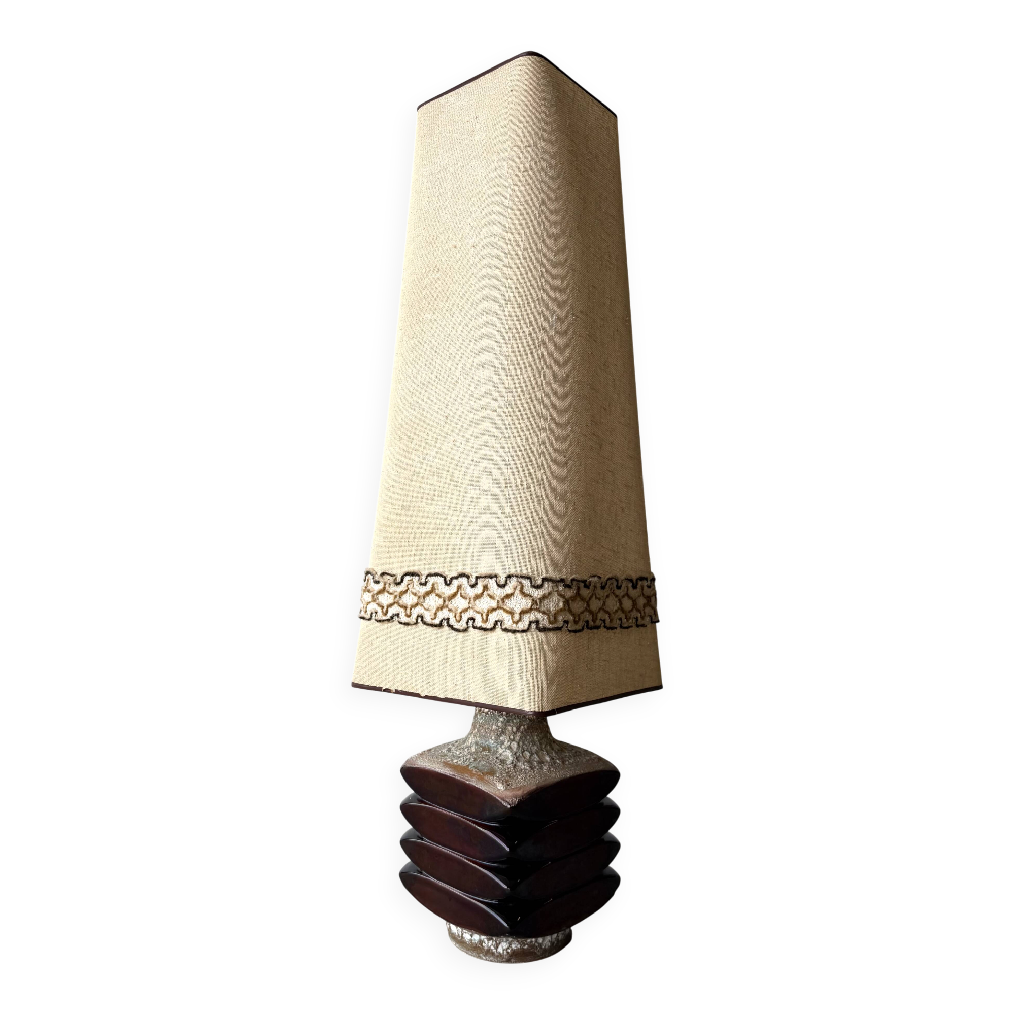 Ceramic sun lamp by Cari Zalloni for Steuler West Germany