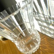 Clear crystal vase Val Saint Lambert