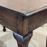 18th century English rustic console in chestnut and cherry