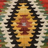 9x12 Kilim Red Green Oversize Vintage Kilim Rug, 275x370Cm