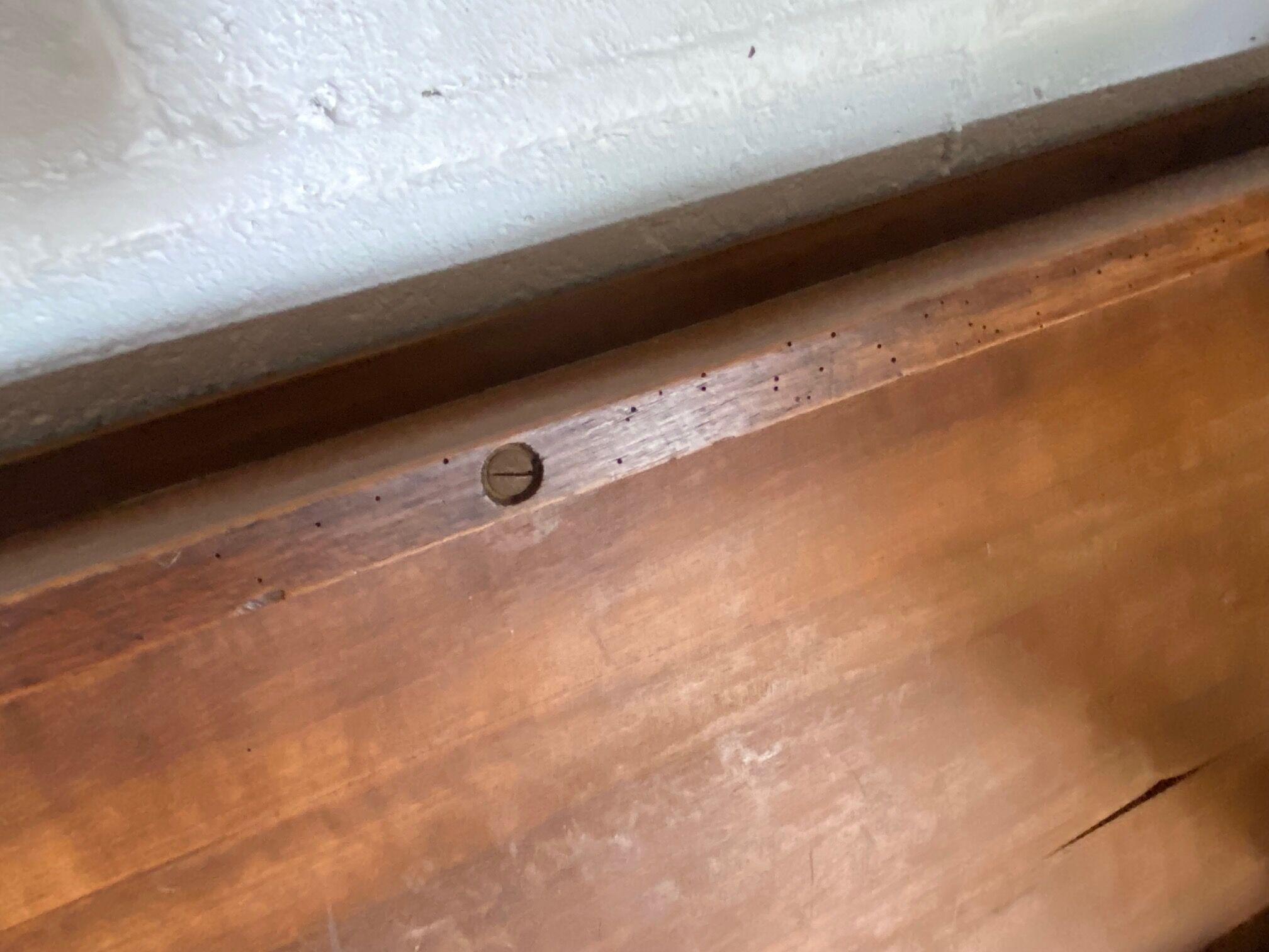 Solid wood desk table turned legs 100x52cm