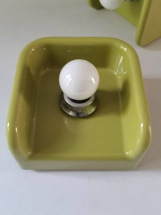 Pair of guzzini wall lights by Makio Hasuike