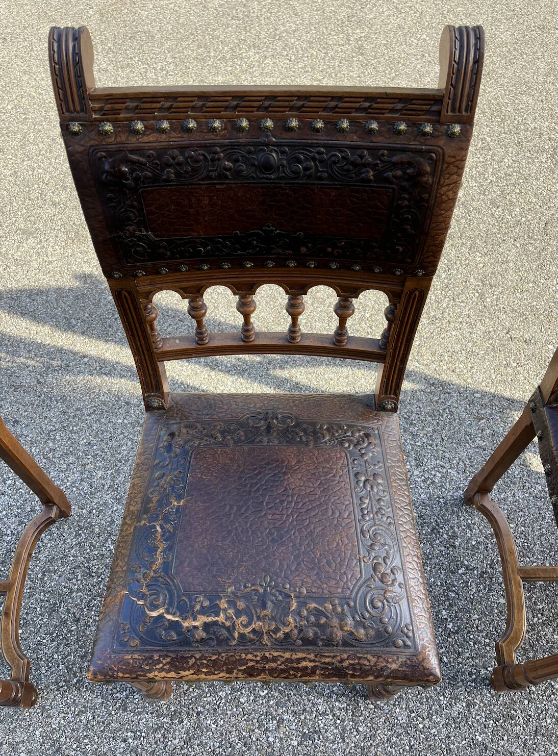 6 Henri II chairs