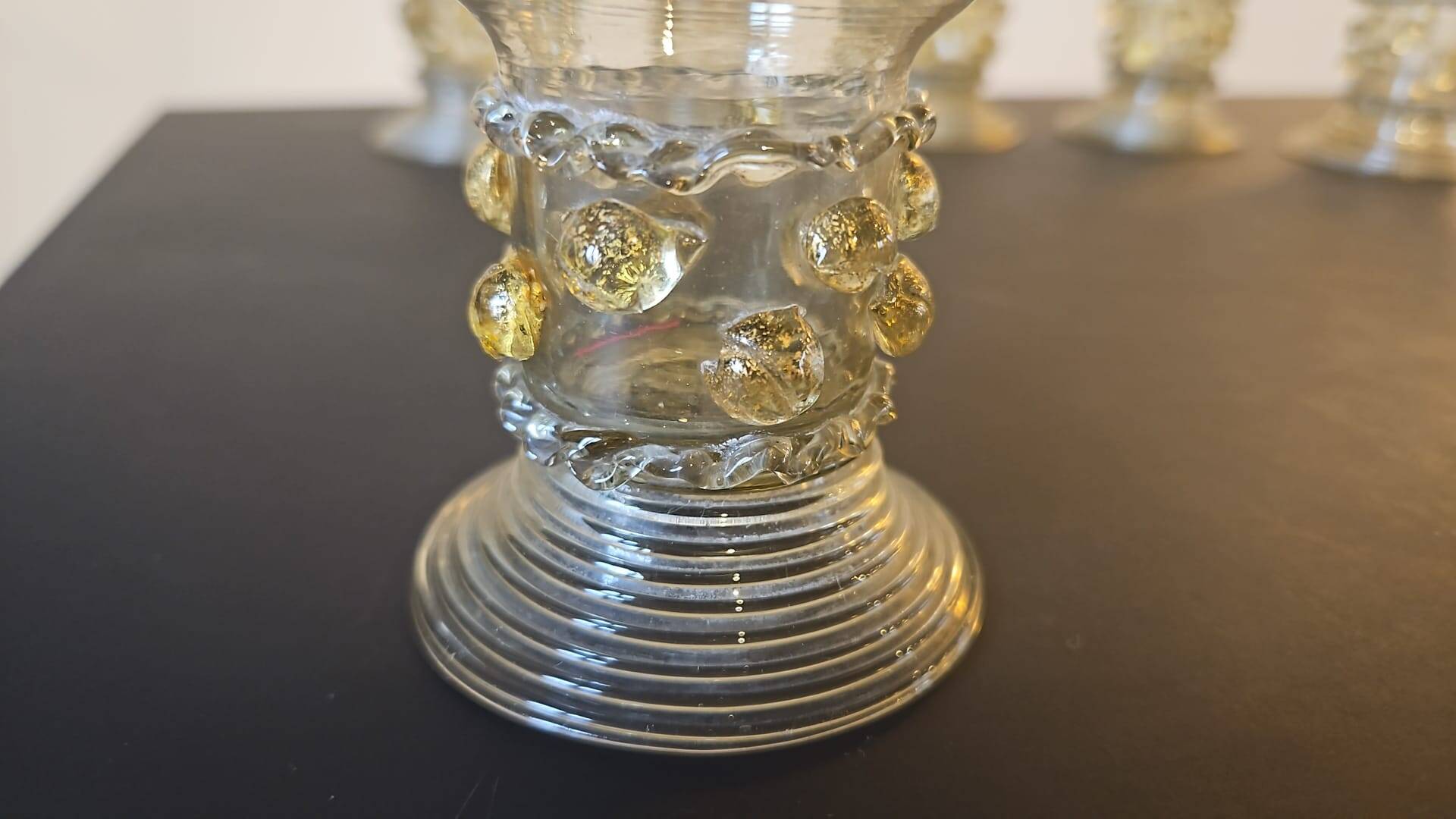 Roemer 18th Century Mouth Blown Crystal Glasses