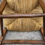 Straw armchair 19th