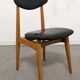 Series of 4 vintage chairs from the 50s/60s
