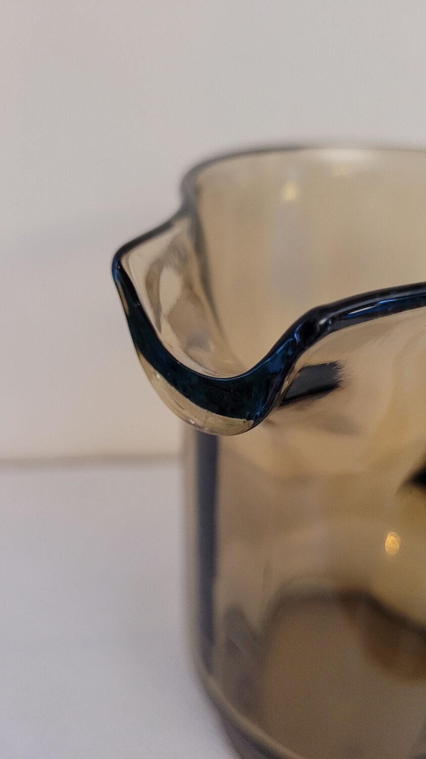 70's glass pitcher