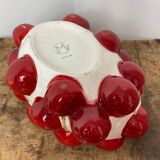 Cherry soup tureen barbotine