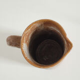 Glazed stoneware pitcher